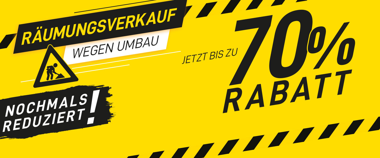 NOCHMALS REDUZIERT! Jetzt bis zu 70% Rabatt - nur noch bis Samstag!