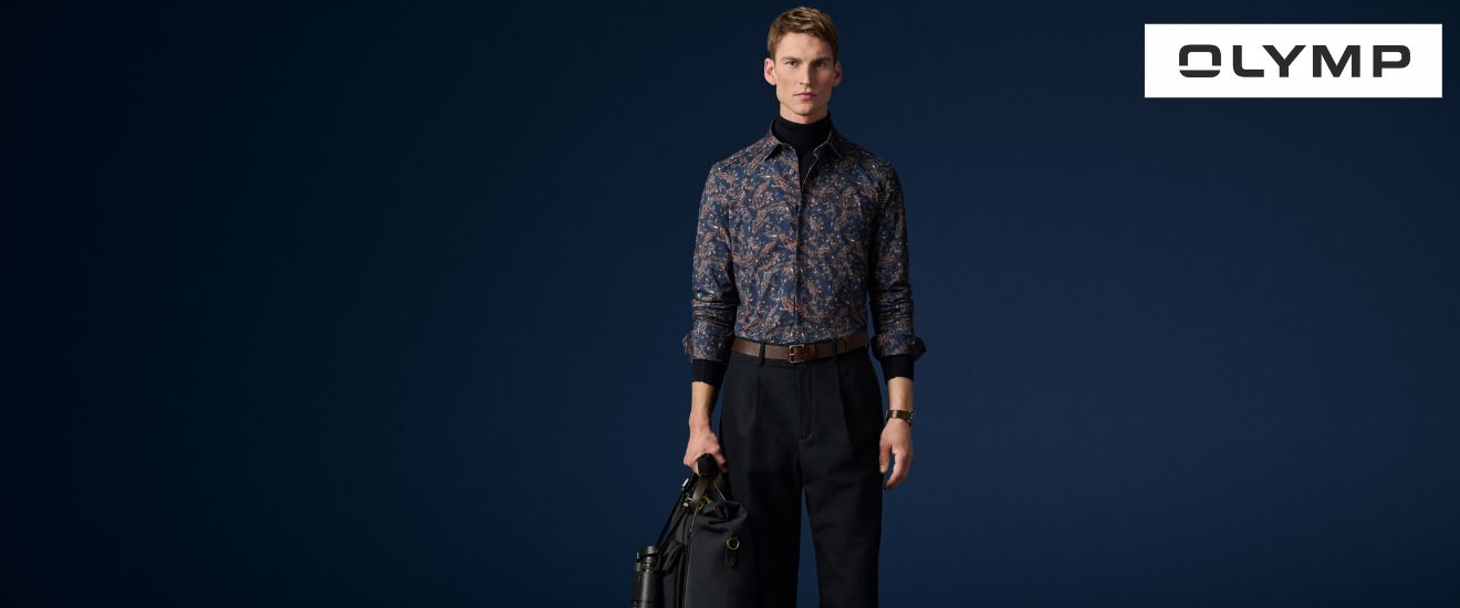 Mann im schickem Hemd