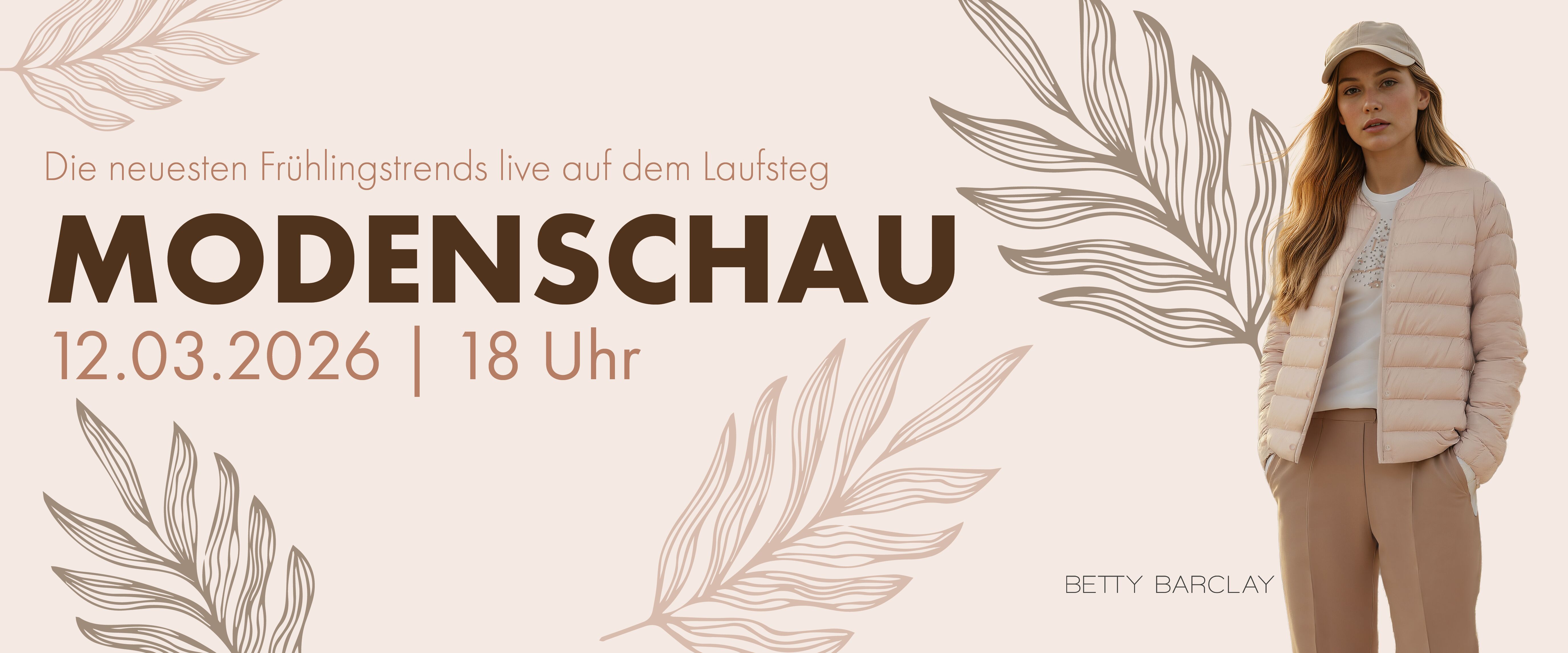 Modenschau - Frühlingstrends 12.03.2026 um 18 Uhr